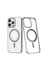 Newface Apple İphone 14 Pro Kılıf Element Magneticsafe Sert Kapak - Gümüş