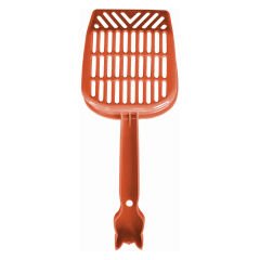 Markapet İnce Elekli Kedi Kumu Küreği Medium 10-25 cm Turuncu