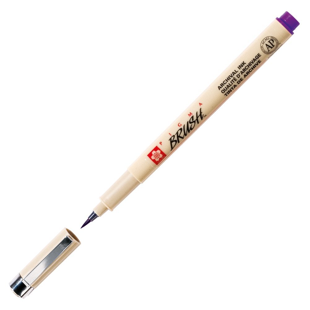 Pigma Brush Fırça Uçlu Kalem - Purple
