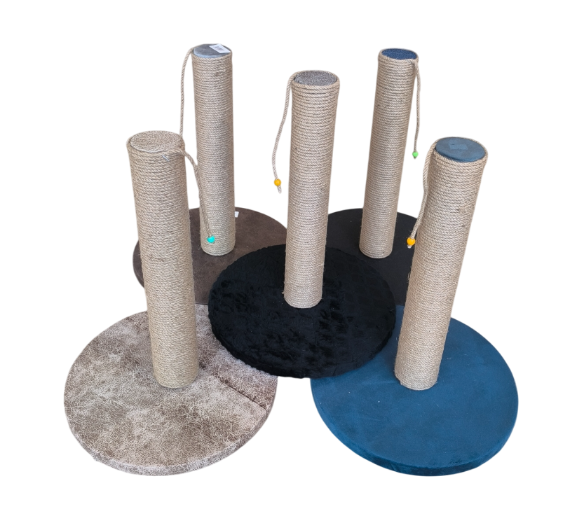 Oval Tabanlı Organik Jut Halat Sargı Kedi Tırmalama Tahtası 40 cm