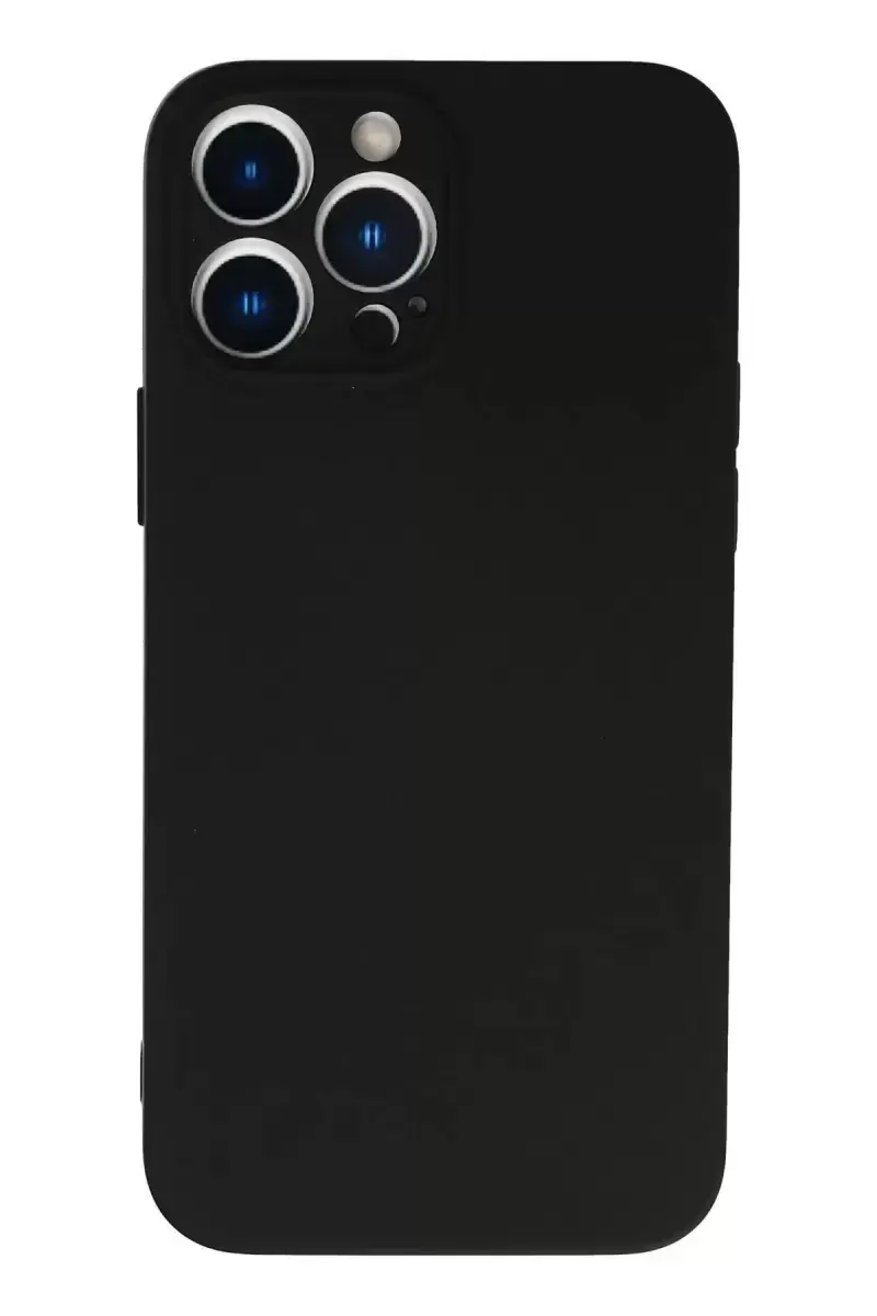 Newface İphone 13 Pro Max Kılıf Nano İçi Kadife Silikon - Siyah