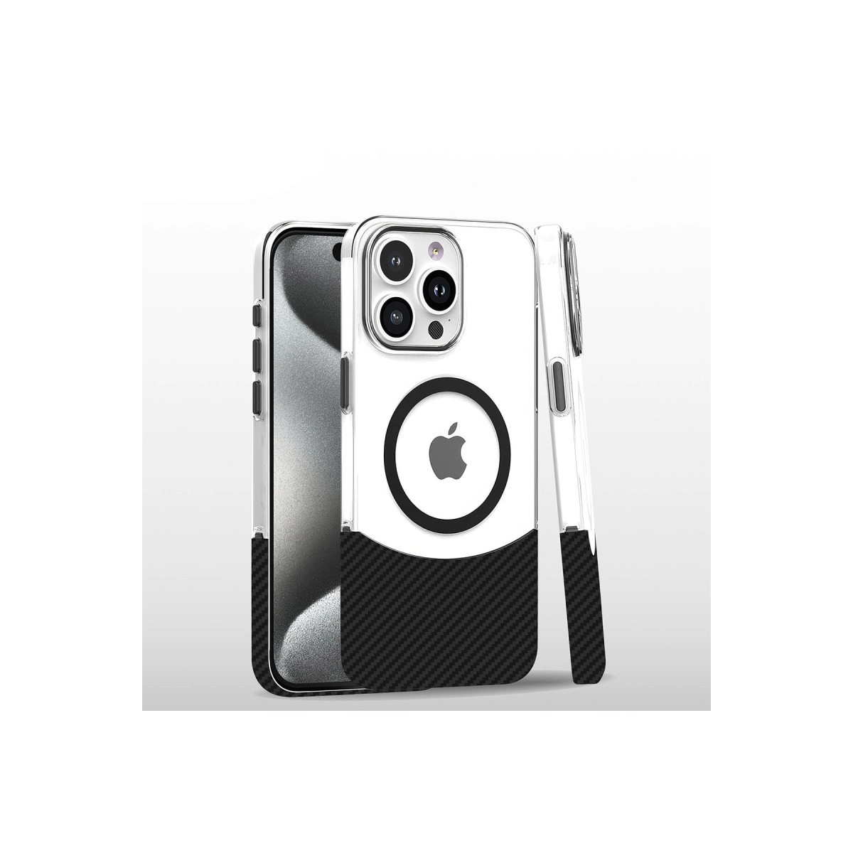 Joko  İphone 16 Pro Carbon Puzzle Magsafe Kapak - Siyah-2