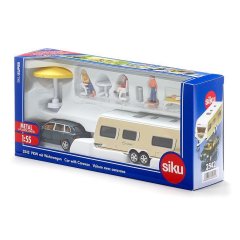 Car With Caravan Model Karavan Set 1:55 N:2542
