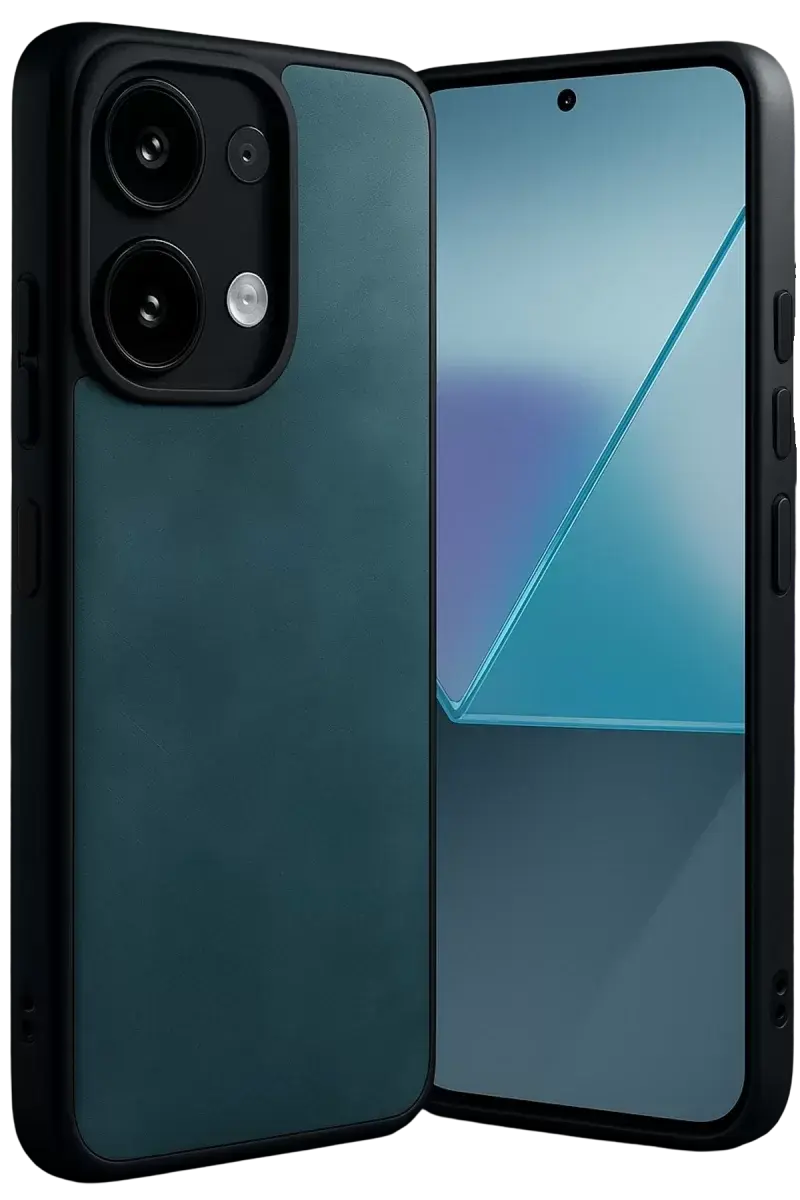 Newface Xiaomi Redmi Note 13 Pro 5g Kılıf Aras Deri Kapak - Koyu Yeşil