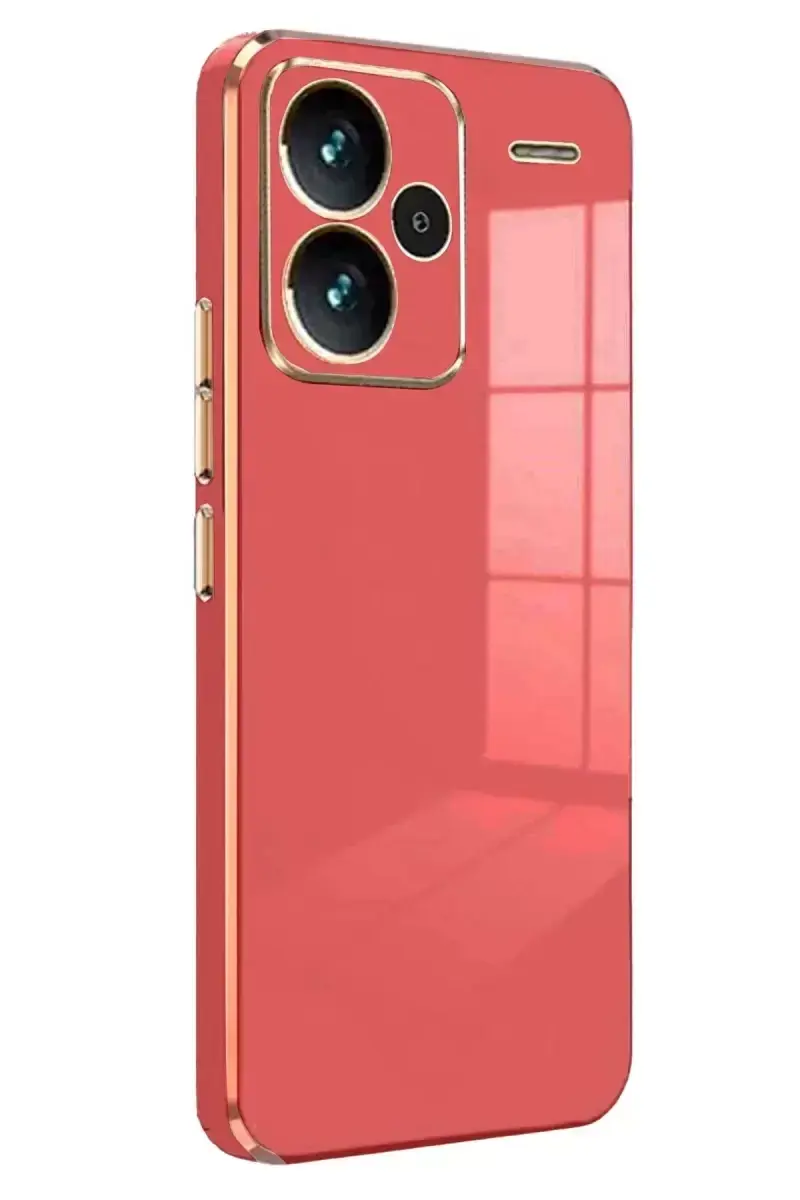 Newface Xiaomi Redmi Note 13 Pro Plus Kılıf Volet Silikon - Kırmızı