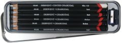 Charcoal Pencil 6'lı Teneke Kutu