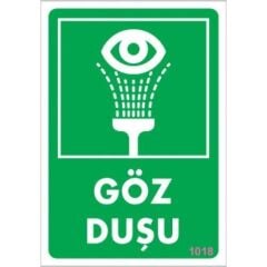 Göz Duşu Uyarı Levhası 17,5x25 KOD:1018