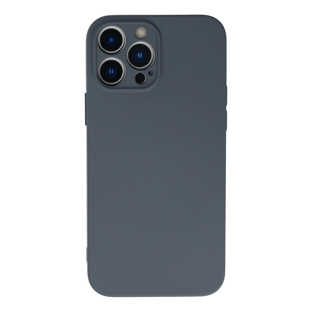 İphone 13 Pro Max Kılıf Nano İçi Kadife Silikon - Gri