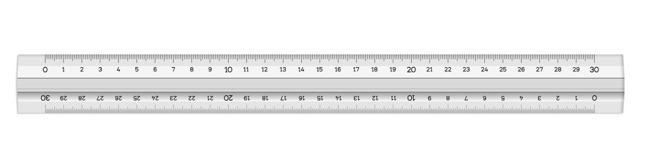 Y Tribl Desimetre Cetvel 30cm
