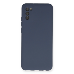 Samsung Galaxy A03s Kılıf Nano İçi Kadife Silikon - Gri