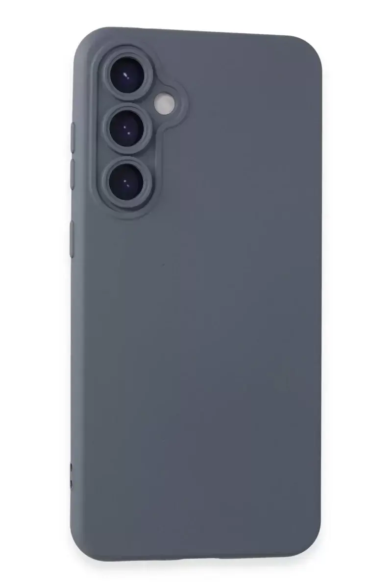 Newface Samsung Galaxy S24 Kılıf Nano İçi Kadife Silikon - Gri
