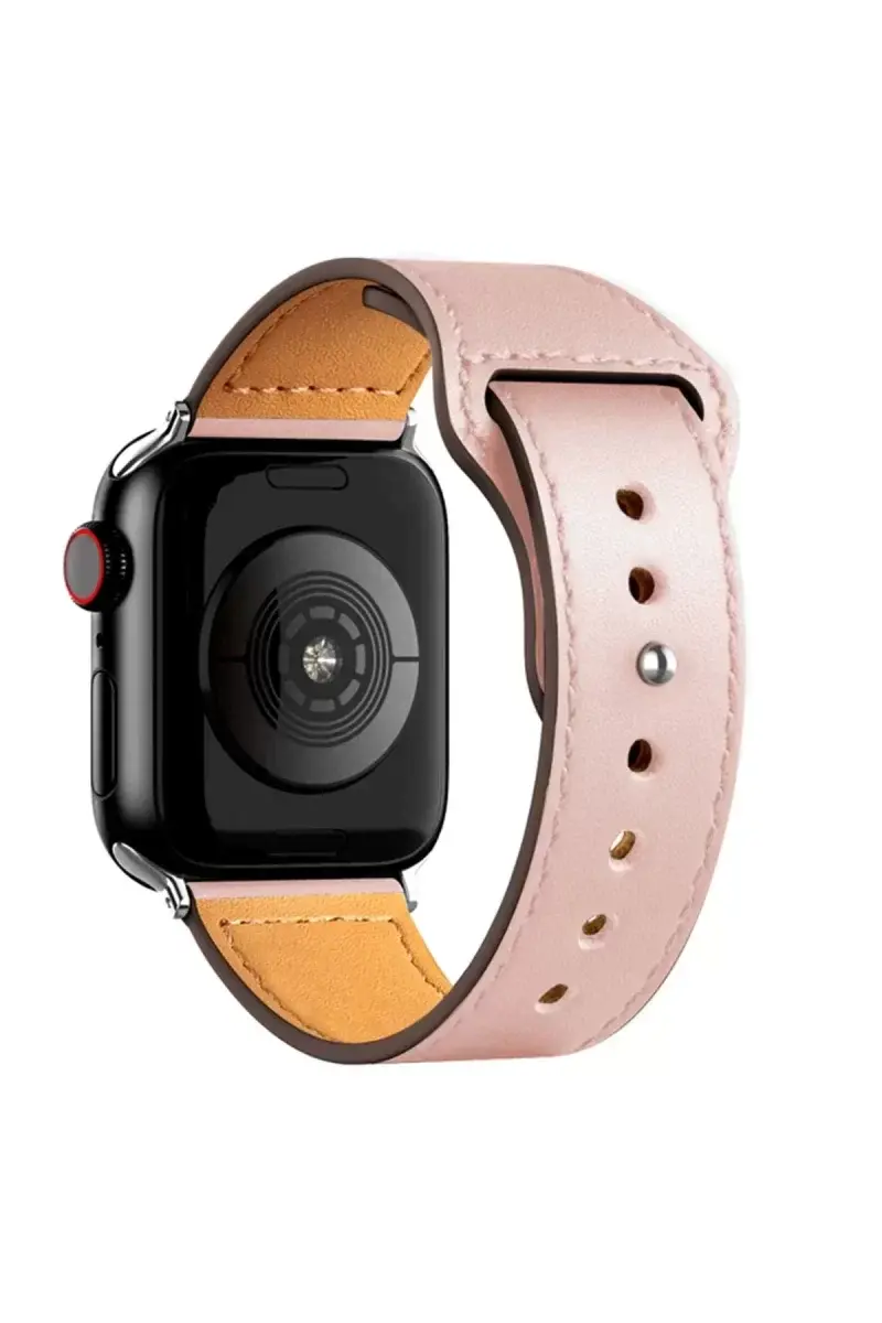 Newface Apple Watch 38mm Kr415 Luaz Deri Kordon - Pembe