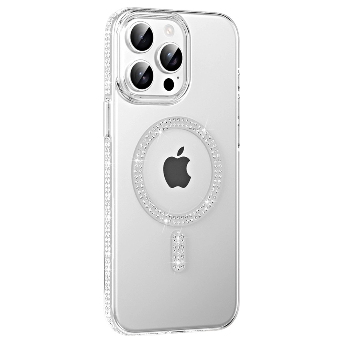 Joko  İphone 15 Pro Move Taşlı Magsafe Kapak - Natural Grey
