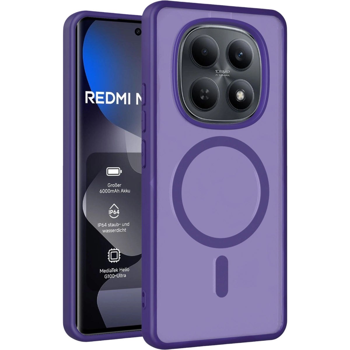 Joko Xiaomi Redmi Note 15 Pro 4g Jota Magsafe Kapak - Derin Mor