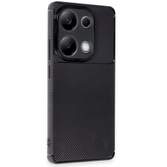 Xiaomi Redmi Note 13 Pro 4g Kılıf Auto Focus Karbon Kapak - Siyah