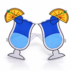 Mavi Kokteyl Bardak Parti Gözlüğü