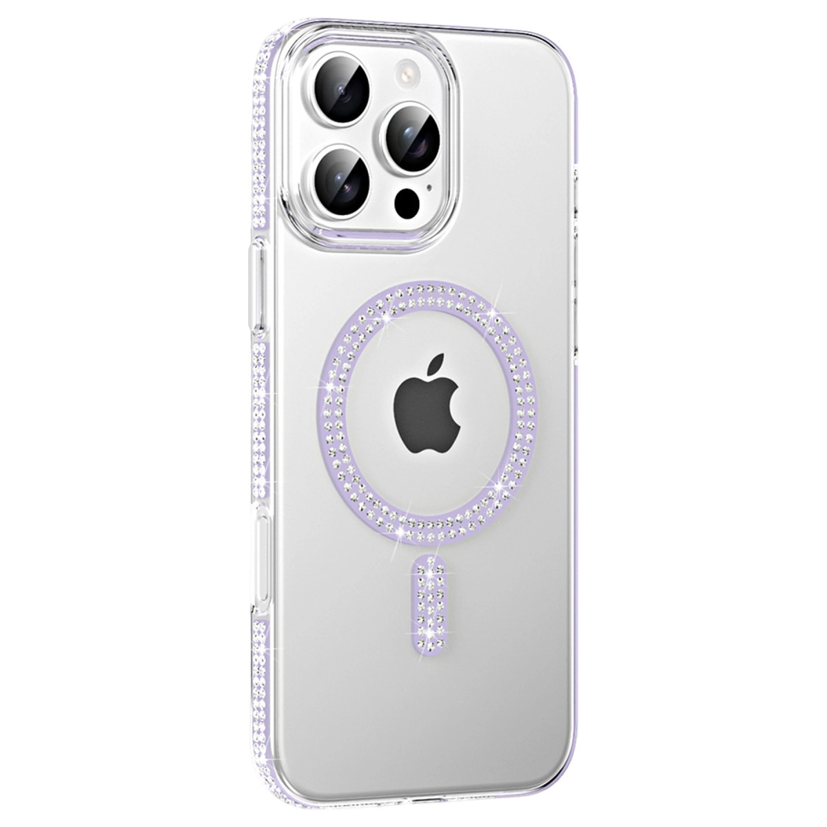 Joko  İphone 16 Pro Move Taşlı Magsafe Kapak - Lila