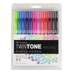 Twin Tone Keçeli Kalem Seti 12 Renk