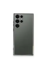 Newface Samsung Galaxy S24 Ultra Kılıf Razer Lensli Silikon - Gümüş
