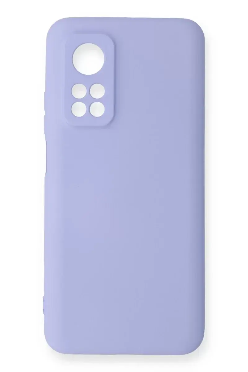 Newface Xiaomi Mi 10t Kılıf Nano İçi Kadife Silikon - Lila