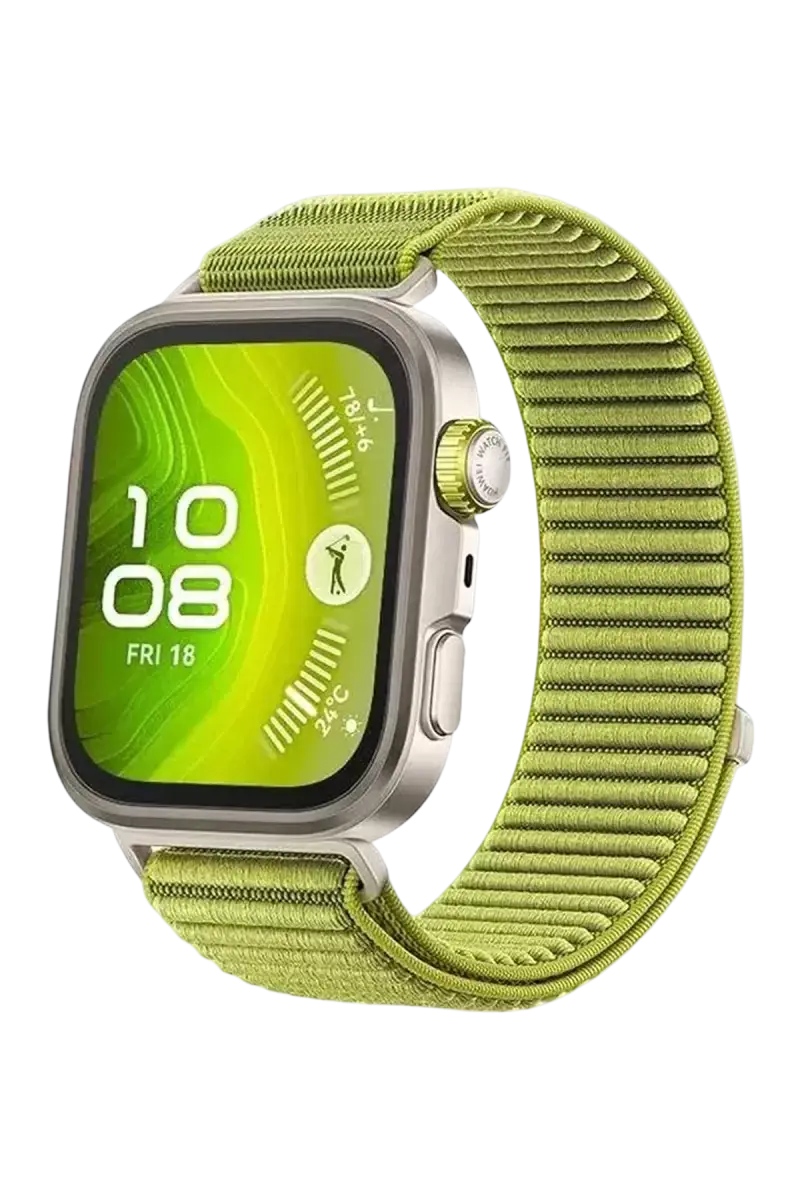 Newface Huawei Fit 4 Braid Kordon - Açık Yeşil