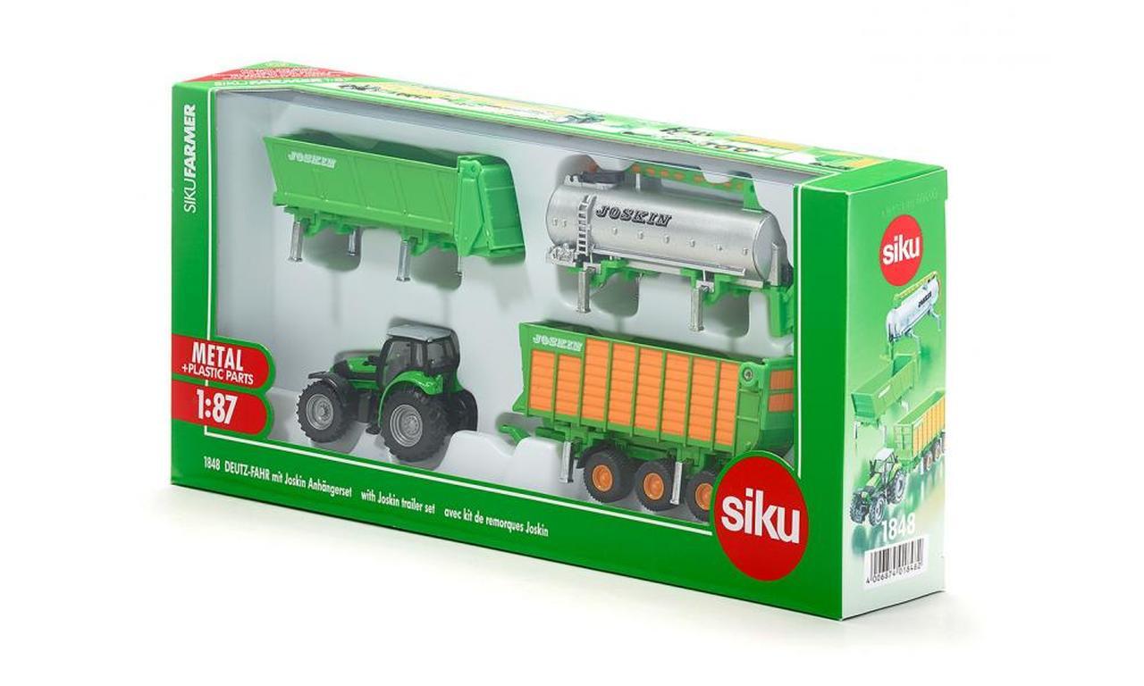 Farmer With Joskin Trailer Set Model 4'lü Çiftlik Set 1:87 N:1848