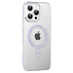 Joko  İphone 16 Pro Max Move Taşlı Magsafe Kapak - Lila