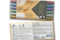 Davetiye Kalemi Metalik Renkler - 6lı Set MS-8000/6V