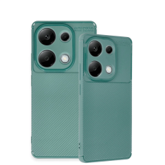 Xiaomi Redmi Note 13 Pro 4g Kılıf Auto Focus Karbon Kapak - Koyu Yeşil