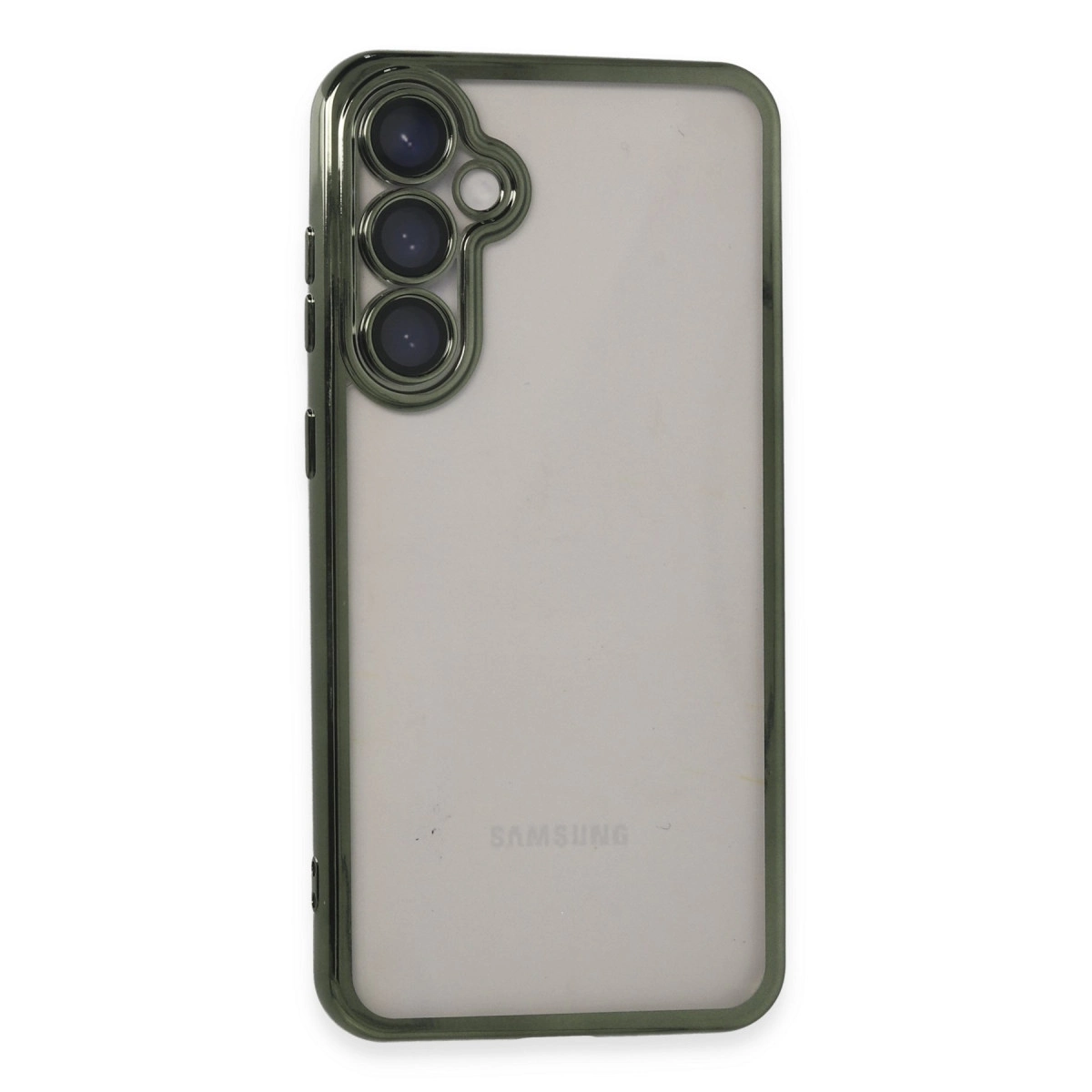 Samsung Galaxy S23 Fe Kılıf Razer Lensli Silikon - Yeşil