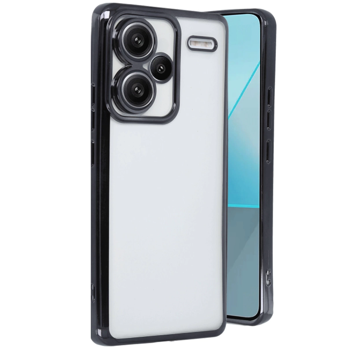 Xiaomi Redmi Note 13 Pro Plus Kılıf Razer Lensli Silikon - Siyah