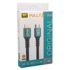 Fully G-506e 1.5 Metre 8k V2.1 Ultra Hd 48gbps Pvc Hdmı Görüntü Kablosu