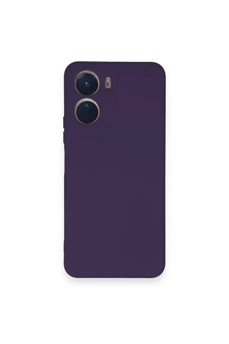 Newface Vivo Y16 Kılıf Nano İçi Kadife Silikon - Mor