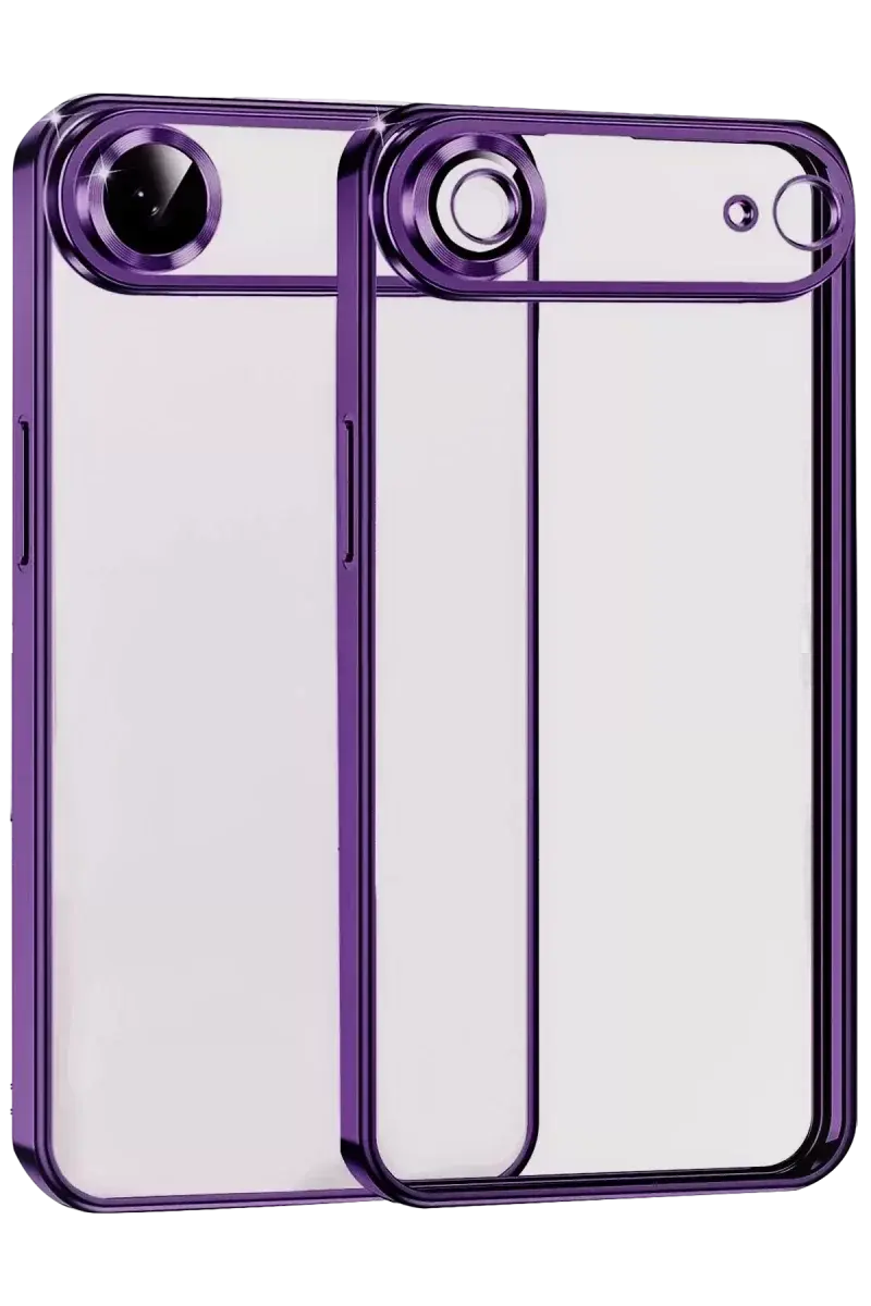 Newface Apple İphone 17 Air Razer Lensli Silikon - Açık Mor