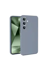 Newface Samsung Galaxy S24 Fe Kılıf Nano İçi Kadife Silikon - Gri