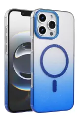 Newface Apple İphone 16 Pro Max Glossy Magsafe Kapak - Mavi