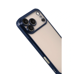 İphone 17 Pro Razer Lensli Silikon - Lacivert