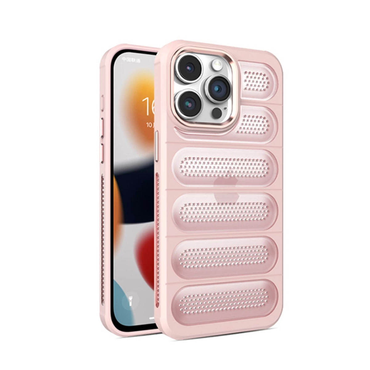 İphone 14 Pro Max Kılıf Airmax Silikon Kapak - Pembe