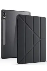 Newface Samsung Galaxy X610 Tab S9 Fe Plus 12.4 Kılıf Kalemlikli Mars Tablet Kılıfı - Siyah