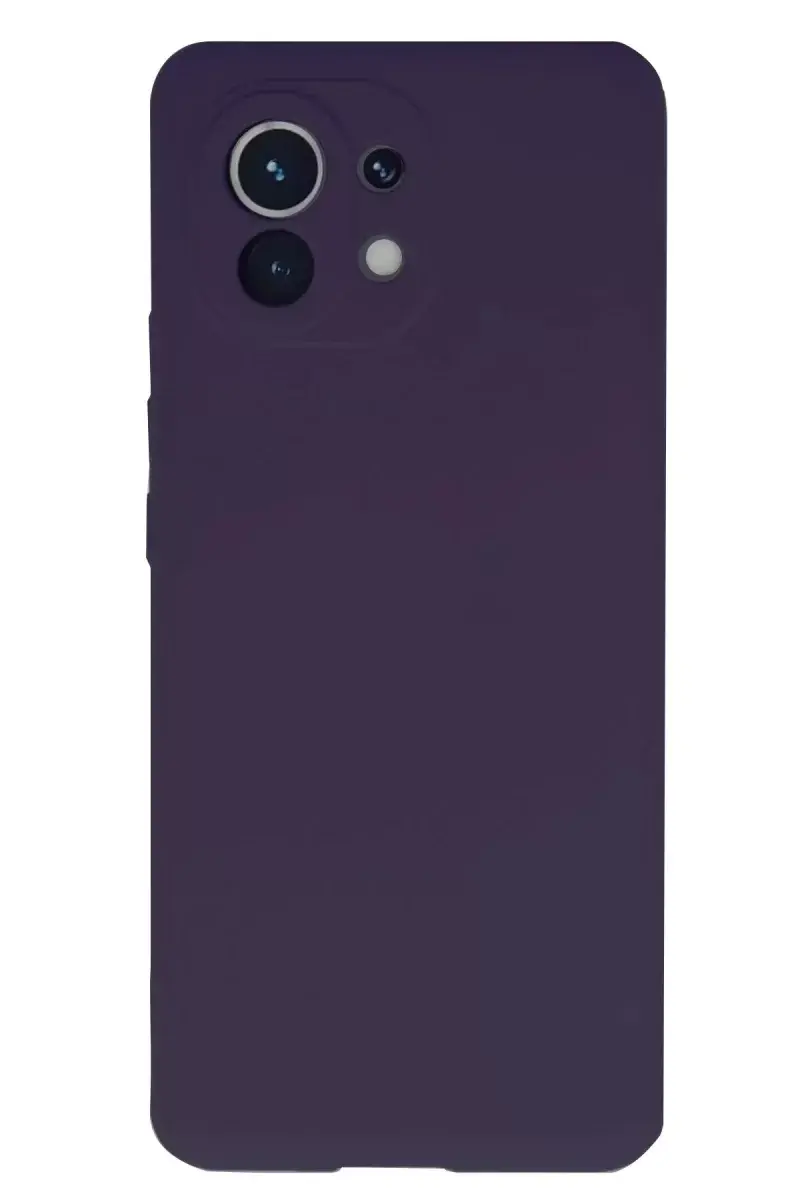 Newface Xiaomi Mi 11 Kılıf Nano İçi Kadife Silikon - Mor