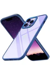 Newface İphone 14 Pro Max Kılıf Power Silikon - Mavi
