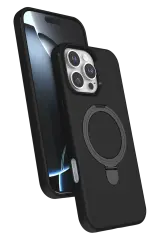 Newface Apple İphone 16 Pro Max Regal Magsafe Standlı Kapak - Siyah