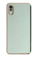 Newface Xiaomi Redmi 9a Kılıf Volet Silikon - Açık Yeşil