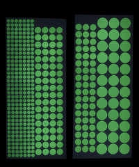 Fosforlu Etiket Karanlıkta Işık Veren Yıldız Tozu Etiketleri