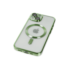 İphone 14 Kılıf Kross Magneticsafe Kapak - Koyu Yeşil