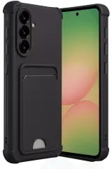 Newface Samsung Galaxy A36 Kılıf Kelvin Kartvizitli Silikon - Siyah