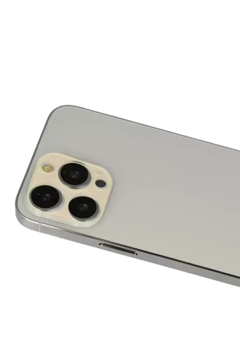 Newface İphone 12 Pro Rainbow Kamera Lens Koruma Cam - Gold
