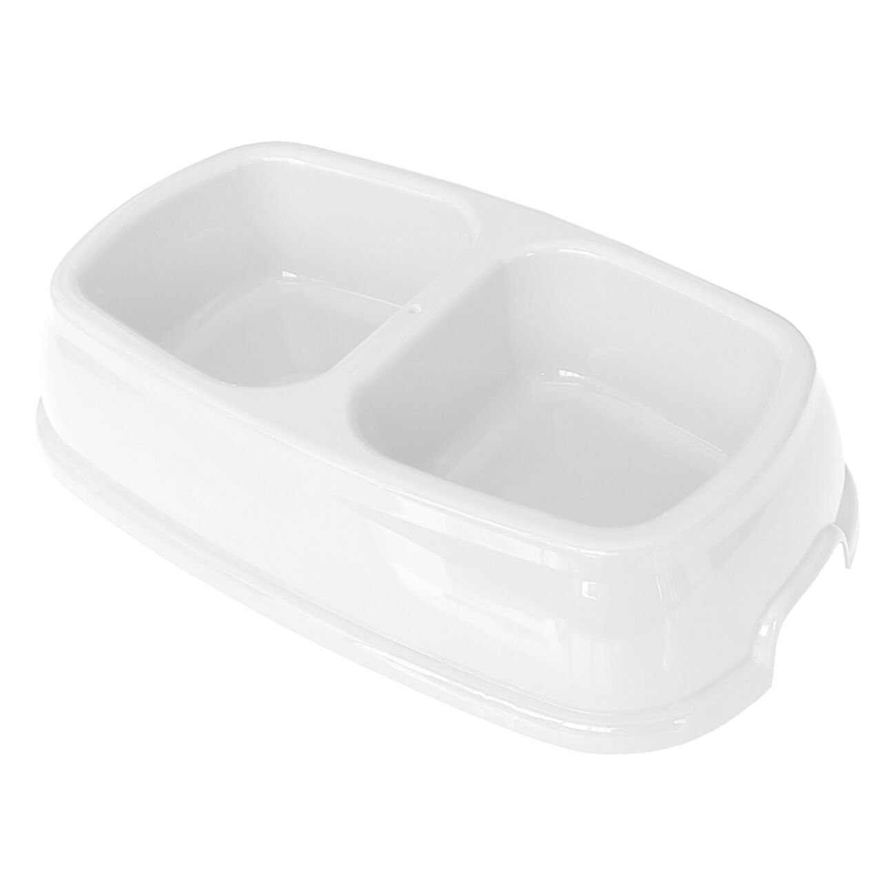 Markapet İkili Plastik Mama Ve Su Kabı 200 + 200 Ml Beyaz