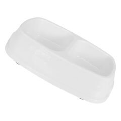 Markapet İkili Plastik Mama Ve Su Kabı 200 + 200 Ml Beyaz