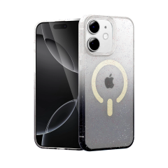 İphone 12 Pummel Shiny Magsafe Kapak - Siyah